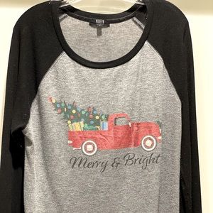 Modern holiday long sleeve T-shirt